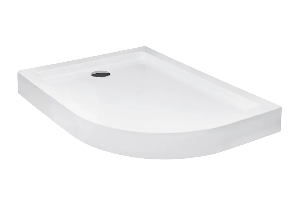 Піддон півкруглий SATURN L лівий 120х90х4/15 см + ноги — фото 2