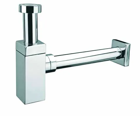 Сифон для умивальника без зливу LUX CA32SQEU-CB LUX CHROME квадратний