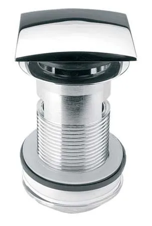 Корок-автомат для умивальника з переливом 5/4'' квадратний CW60SQCB