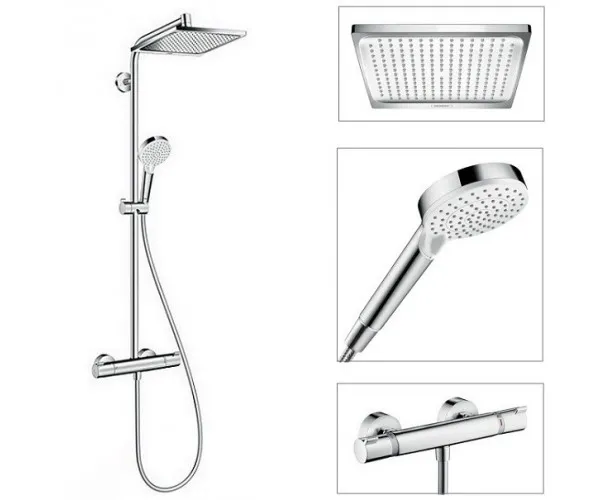 Душова система Crometta E Showerpipe 240 1jet з термостатом (27271000)