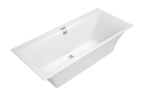 SQUARO EDGE 12 Duo Ванна кварил 1700x750 з ніжками та сифоном, Quaryl (UBQ170SQE2DV-01)