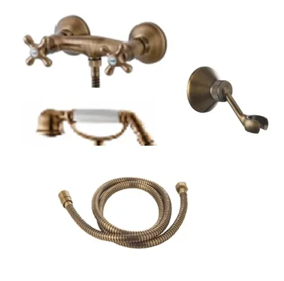 Змішувач для душу в комплекті RETRO BRONZO IS37000RT