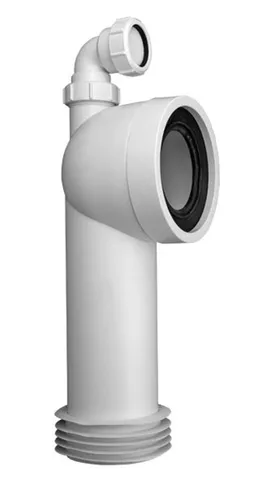 Коліно-підключення до WC довге 275мм під кутом 90, вихід 40 мм WC-CON8D