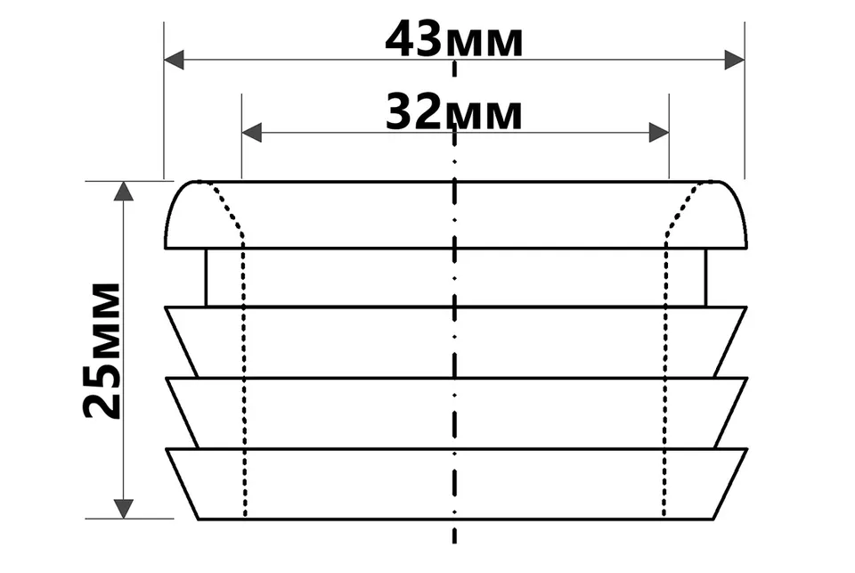 Редукція каналізаційна 40х32 мм FLEXCONN-4032-WH — фото 2