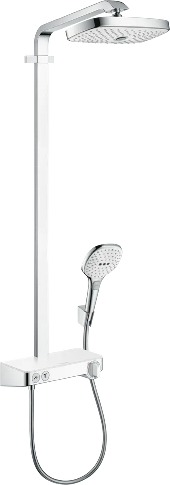 Душова система Raindance Select E 300 2jet ST з термостатом, Showerpipe EcoSmart,9 л/хв, White/Chrome (27283400)
