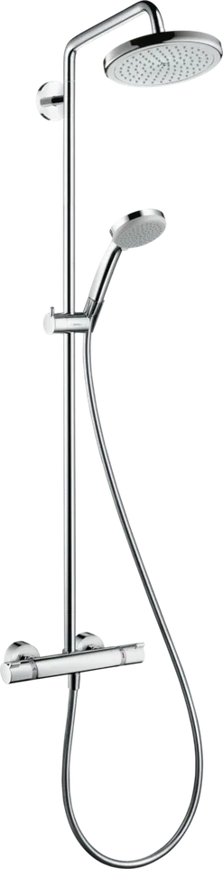 Душова система Croma Air 220 1jet Showerpipe з термостатом та поворотним тримачем 400м, Chrome (27185000)
