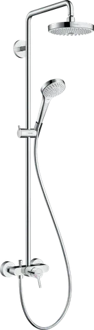 Душова система Croma Select S 180 2jet Showerpipe зі змішувачем, White/Chrome (27255400)