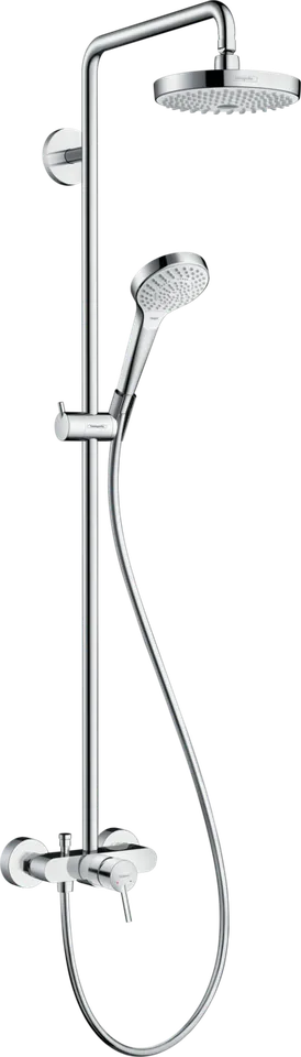 Душова система Croma Select S 180 2jet Showerpipe зі змішувачем, White/Chrome (27255400)