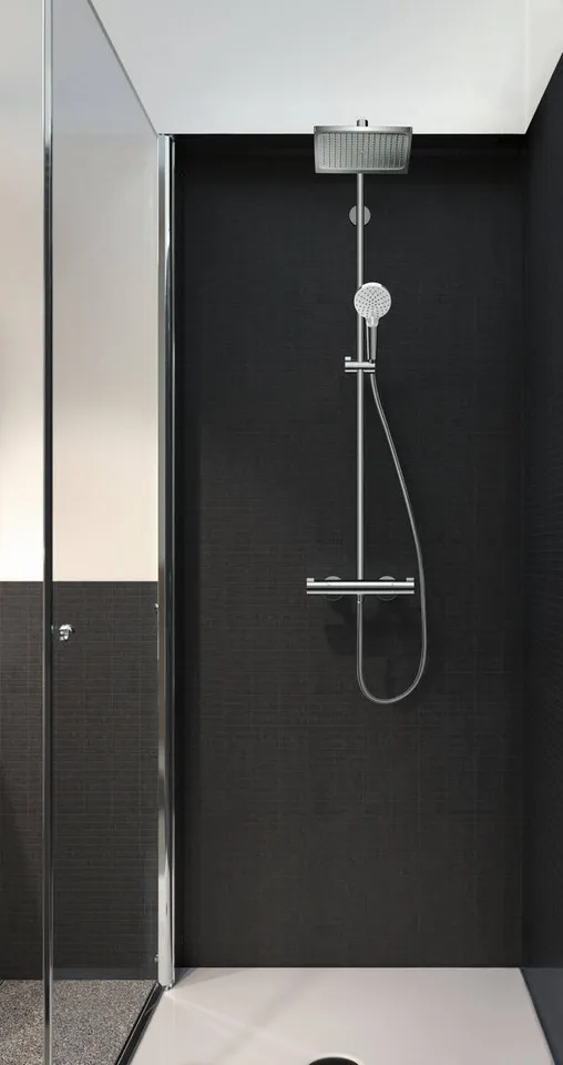 Душова система Crometta E Showerpipe EcoSmart 240 1jet з термостатом: 9 л/хв (27281000) — фото 2
