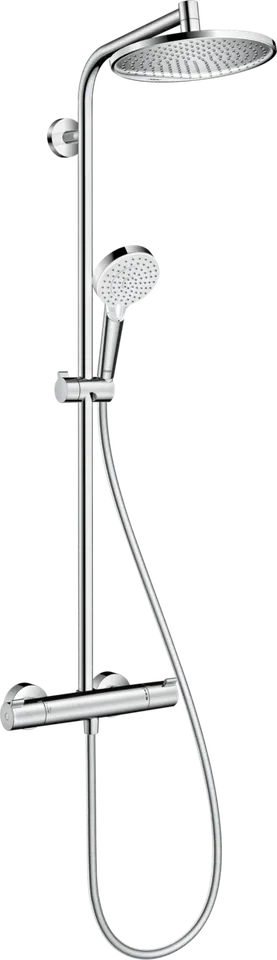 Душова система Crometta S Showerpipe 240 1jet EcoSmart з термостатом: 9л/хв (27268000)