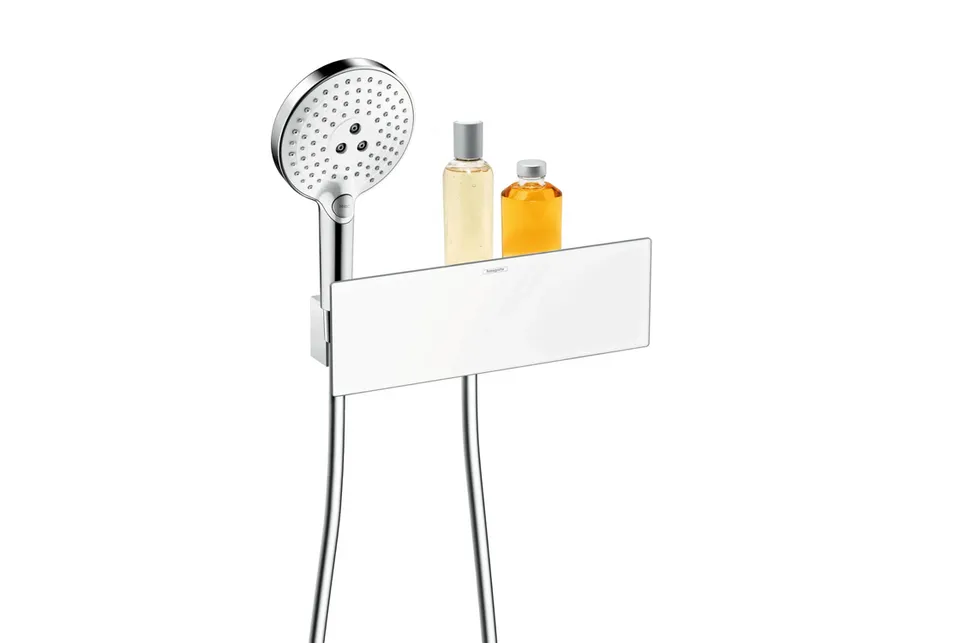 Шлангове під'єднання Fixfit Porter 300 з тримачем та поличкою, White/Chrome (26456400) — фото 2