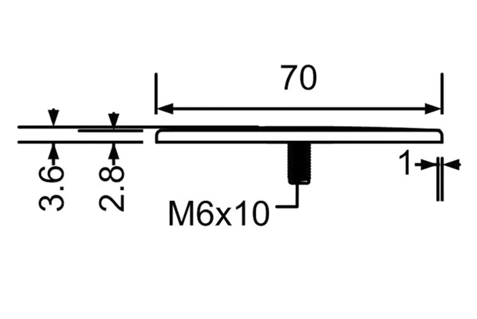 Накладка до сифона HC 252570 В для піддона SS-STWC70-CP — фото 2