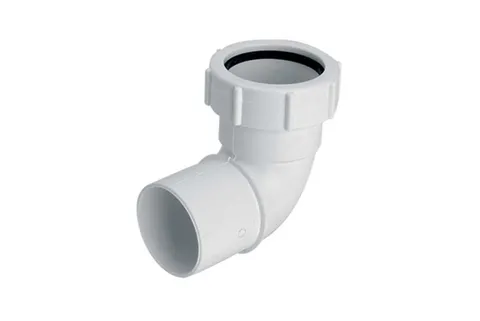 Коліно 90° з гайками d40, 40A-WH