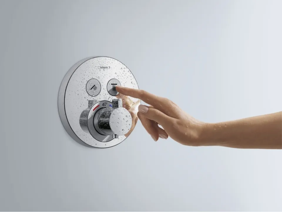 Термостат прихованого монтажу ShowerSelect S на 2 клавіші, Chrome (15743000) — фото 2