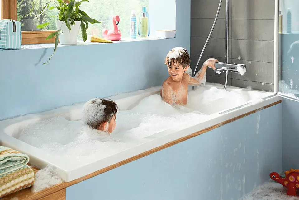 Душова система Croma E Showerpipe 280 1jet з термостатом для ванни (27687000) — фото 2