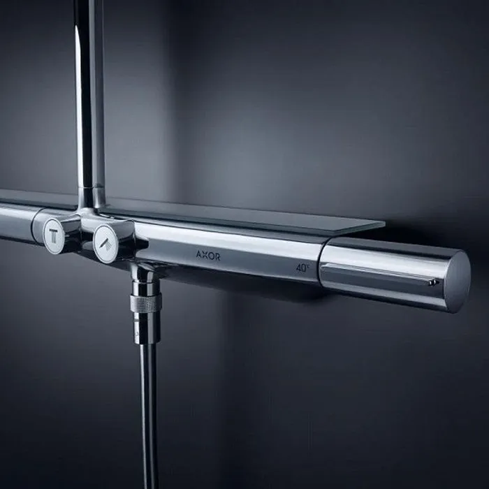 Душова система AXOR Showerpipe з термостатом 800 і верхнім душем 350 1jet, Chrome (27984000) — фото 4