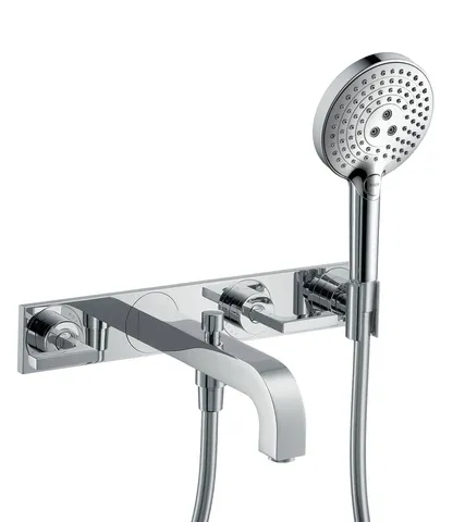 Змішувач Axor Citterio 222 Lever для ванни врізний зі стіни на 3 отвори, хром 39442000