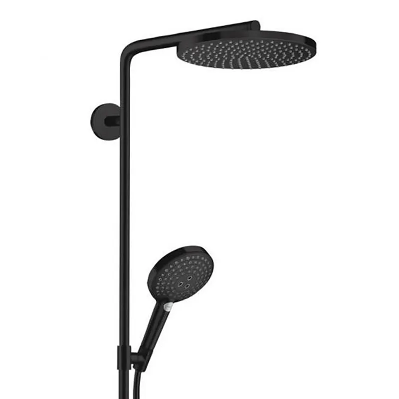 Душова система Raindance S 240 Showerpipe PowderRain 1jetP з термостатом Matt Black (27633670) — фото 2