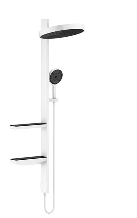 Душова система Rainfinity Showerpipe 360 1jet без змішувача, Matt White (26842700)