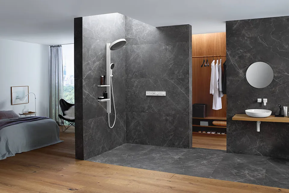 Душова система Rainfinity Showerpipe 360 1jet без змішувача, Matt White (26842700) — фото 2