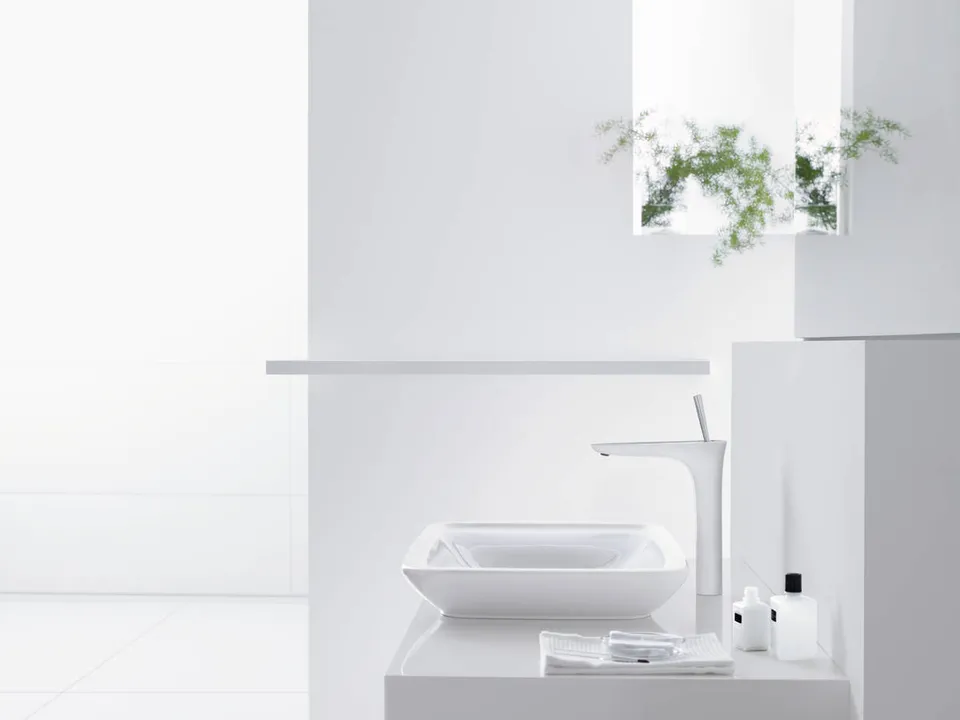 Змішувач PuraVida 240 мм для умивальника, White/Chrome (15072400) — фото 2