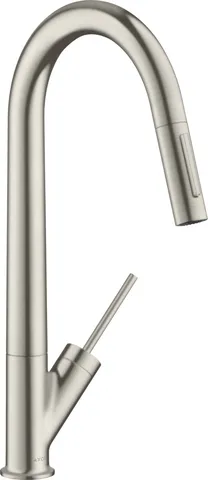 Змішувач Axor Starck 270 для кухні з витяжним виливом Stainless Steel Finish (10821800)
