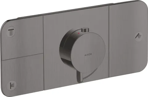 Термостат для 3-х споживачів Axor One, Brushed Black Chrome 45713340