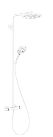 Душова система Raindance S 240 Showerpipe PowderRain 1jetP з термостатом Matt White (27633700)