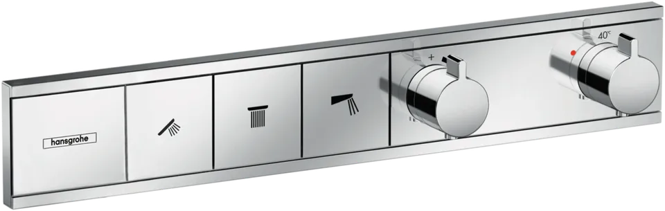 Термостат прихованого монтажу RainSelect на 3 клавіші, Chrome (15381000)