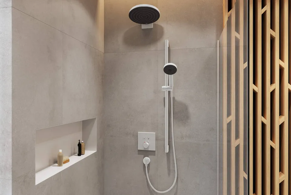 Термостат прихованого монтажу ShowerSelect на 2 клавіші Matt White (15763700) — фото 2