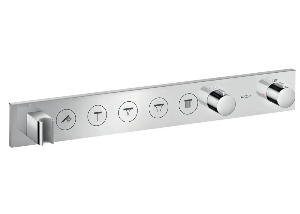 Термостат для 5-х споживачів AXOR Select прихований монтаж Chrome 18358000