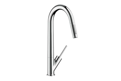Змішувач Axor Starck 270 для кухні з витяжним виливом, Chrome (10821000)