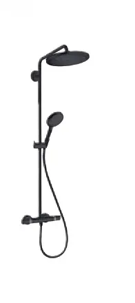 Душова система Croma Select S 280 1jet Showerpipe з термостатом Matt Black (26890670)