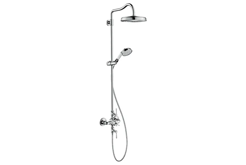 Душова система Axor Montreux з термостатом, верхнй душ 240 1jet, Chrome (16572000)