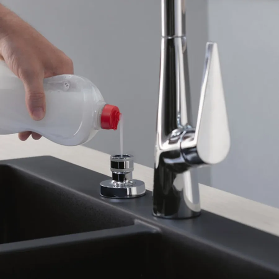 Дозатор кухонний A71 для миючого засобу 500 ml, врізний, Chrome (40468000) — фото 4