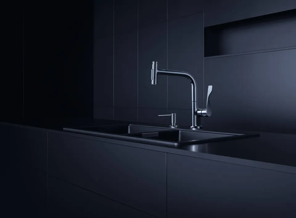 Дозатор кухонний AXOR Uno для миючого засобу 500 ml врізний, Chrome (42818000) — фото 2