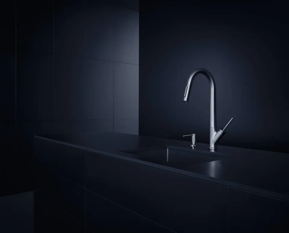 Дозатор кухонний AXOR Uno для миючого засобу 500 ml врізний, Chrome (42818000) — фото 3