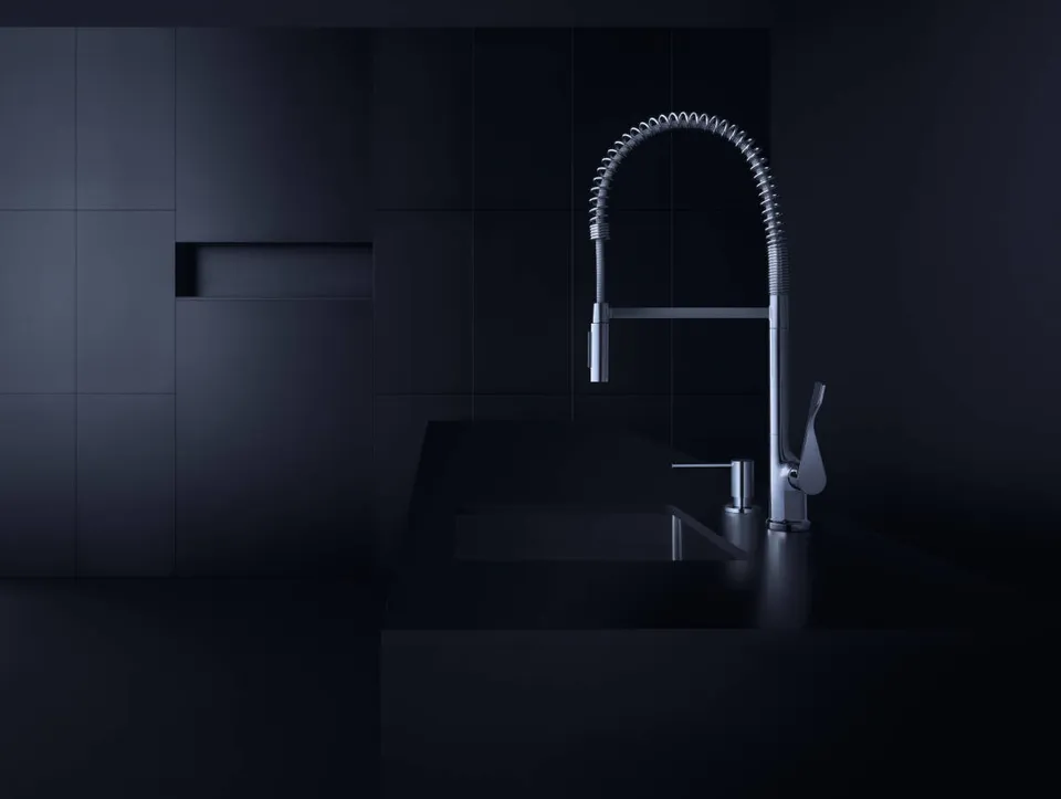 Дозатор кухонний AXOR Uno для миючого засобу 500 ml врізний, Chrome (42818000) — фото 4