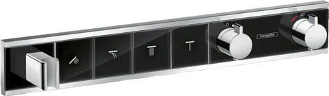 Термостат прихованого монтажу RainSelect на 4 клавіші, Chrome/Black (15357600)