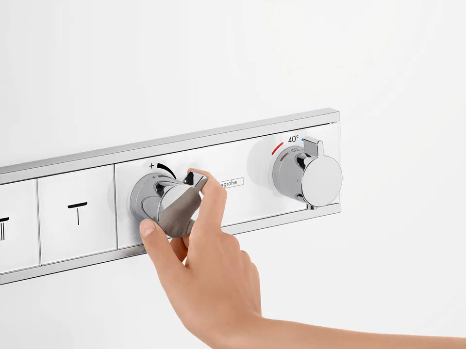 Термостат прихованого монтажу RainSelect на 4 клавіші, Chrome/Black (15357600) — фото 3