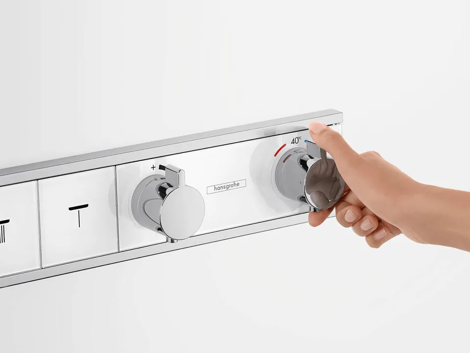 Термостат прихованого монтажу RainSelect на 4 клавіші, Chrome/Black (15357600) — фото 4