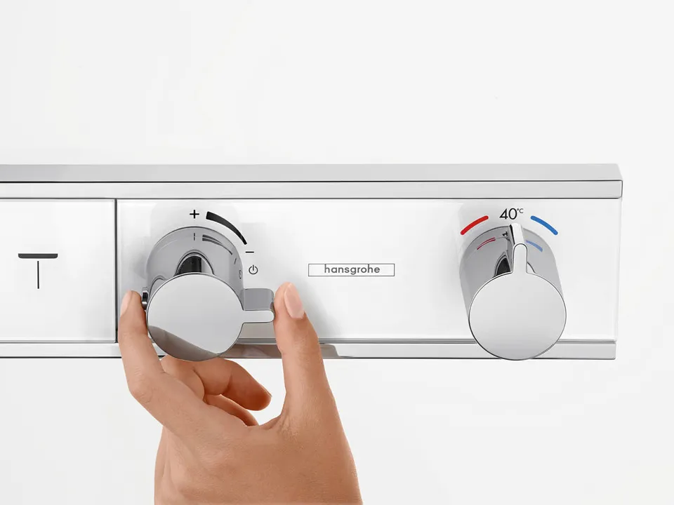 Термостат прихованого монтажу RainSelect на 4 клавіші, Chrome/Black (15357600) — фото 5