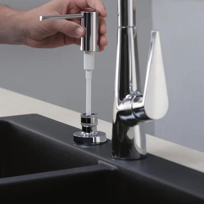 Дозатор кухонний A41 для миючого засобу 500 ml врізний, Chrome (40438000) — фото 3