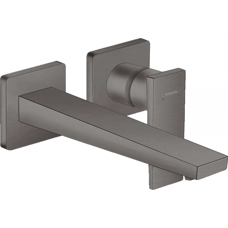 Змішувач Metropol для умивальника зі стіни прихованого монтажу 225 мм, Brushed Black Chrome (32526340)