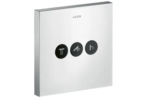 Запірно-перемикаючий вентиль AXOR ShowerSelect Square на 3 функції, Chrome (36717000)