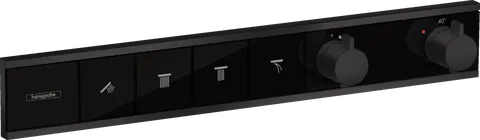 Термостат прихованого монтажу RainSelect на 4 клавіші, Matt Black (15382670)