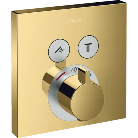 Термостат прихованого монтажу ShowerSelect на 2 клавіші Polished Gold Optic (15763990)