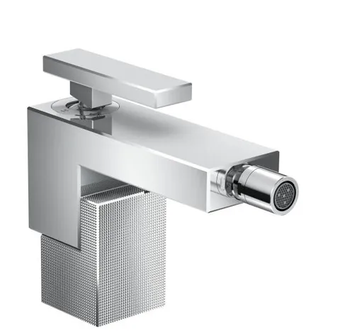 Змішувач Axor Edge для біде з push-open Diamond Cut, Chrome 46211000