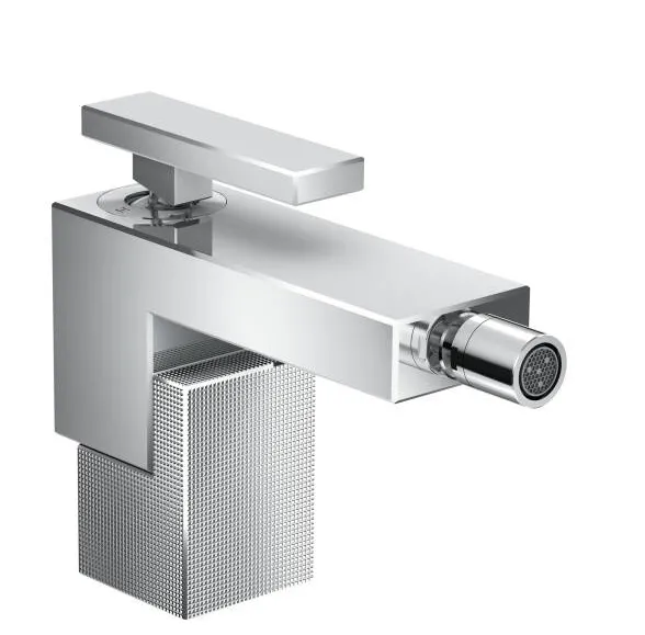 Змішувач Axor Edge для біде з push-open Diamond Cut, Chrome 46211000