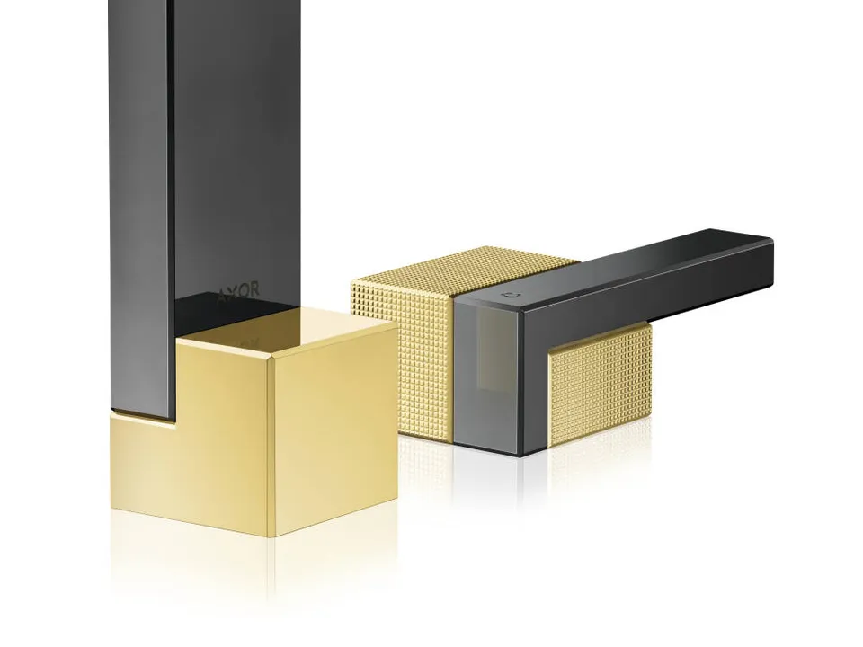 Змішувач Axor Edge 130 для умивальника на 3 отвори Diamond Cut, хром 46051000 — фото 5